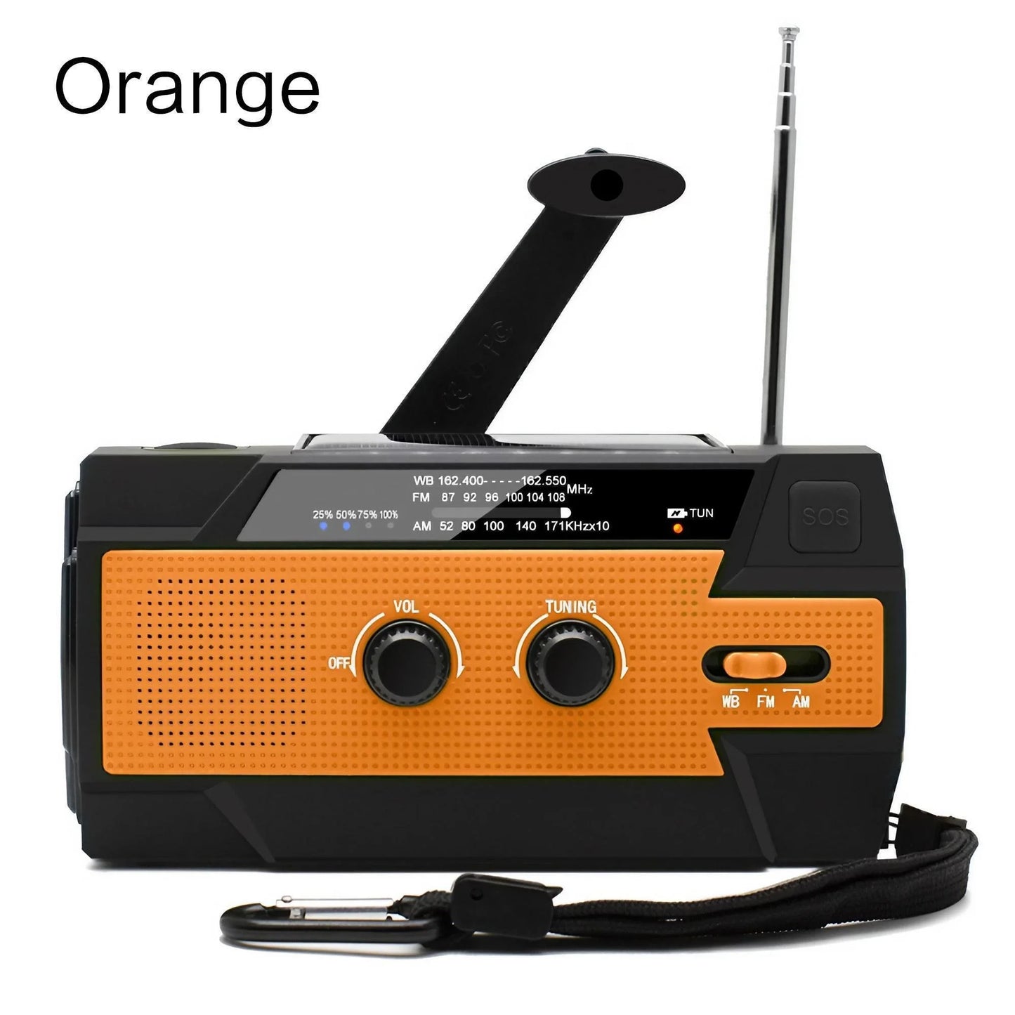 PowerGuard MAX™ Emergency Weather Radio — 4000mAh Power Bank | NOAA/AM/FM | Solar & Hand Crank | SOS Siren | Super-Bright LED Flashlight