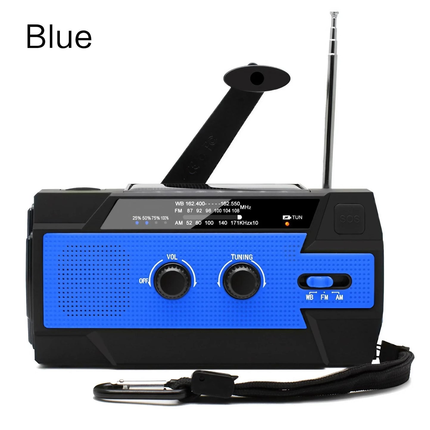 PowerGuard MAX™ Emergency Weather Radio — 4000mAh Power Bank | NOAA/AM/FM | Solar & Hand Crank | SOS Siren | Super-Bright LED Flashlight