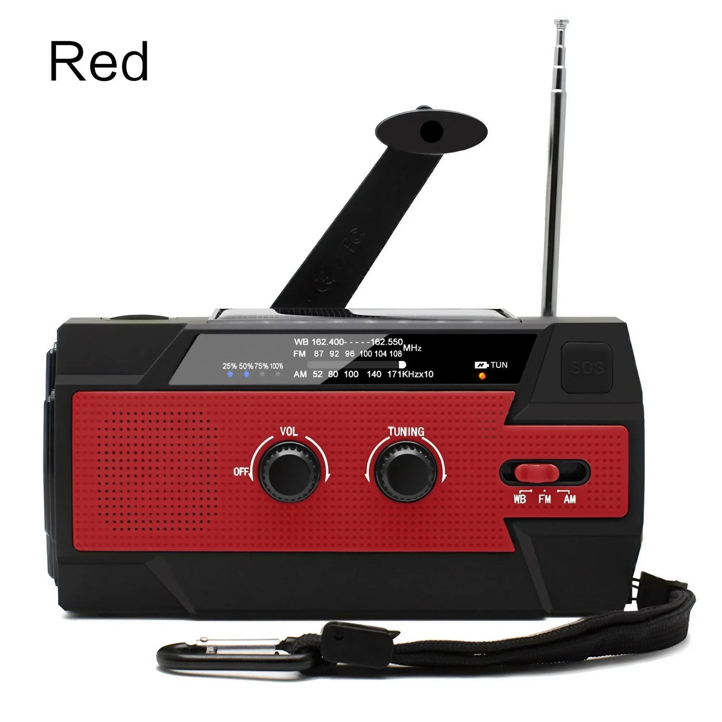 PowerGuard MAX™ Emergency Weather Radio — 4000mAh Power Bank | NOAA/AM/FM | Solar & Hand Crank | SOS Siren | Super-Bright LED Flashlight
