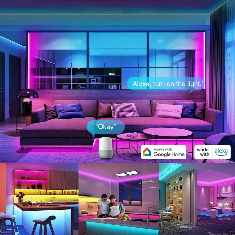 BEIMU Smart RGBIC Neon LED Strip Lights (24V/WiFi)