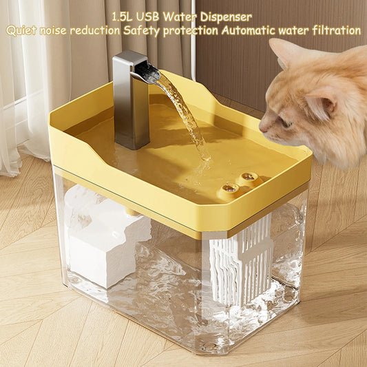 Automatic Cat Water Fountain with Filter & Smart Pump