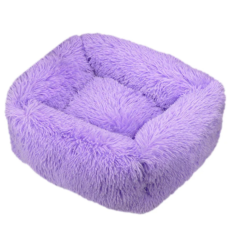 CloudNine Square Calming Dog Bed – Ultra-Soft Washable Plush