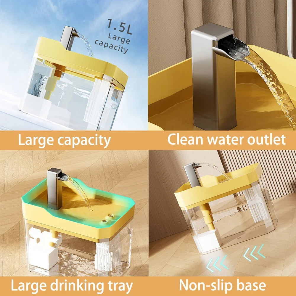 Automatic Cat Water Fountain with Filter & Smart Pump