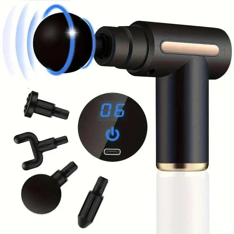 Feel Relief in 60 Seconds — Portable Deep Muscle Massage Gun for Full Body Recovery