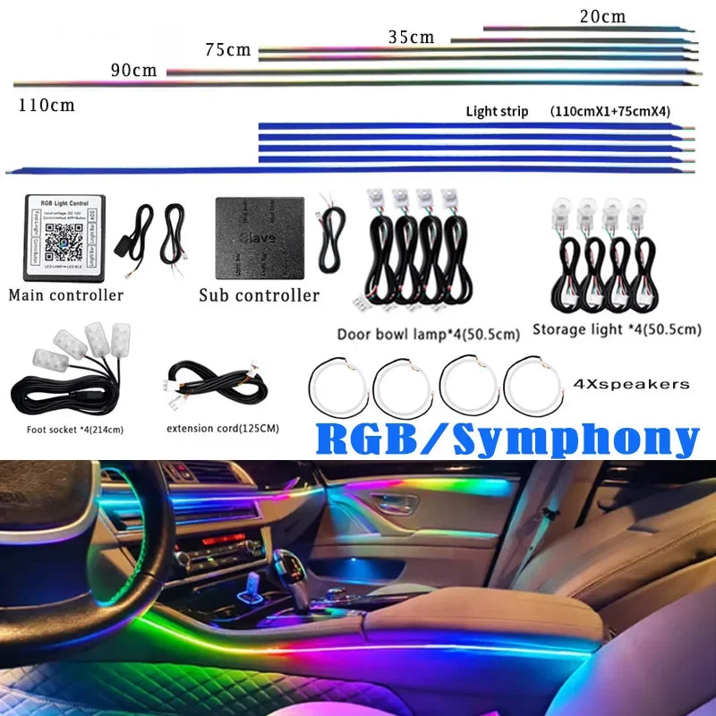 18-in-1 RGB Symphony Car Ambient Lighting Kit