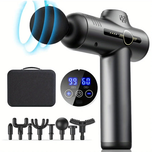 Feel Relief in 60 Seconds — Portable Deep Muscle Massage Gun for Full Body Recovery