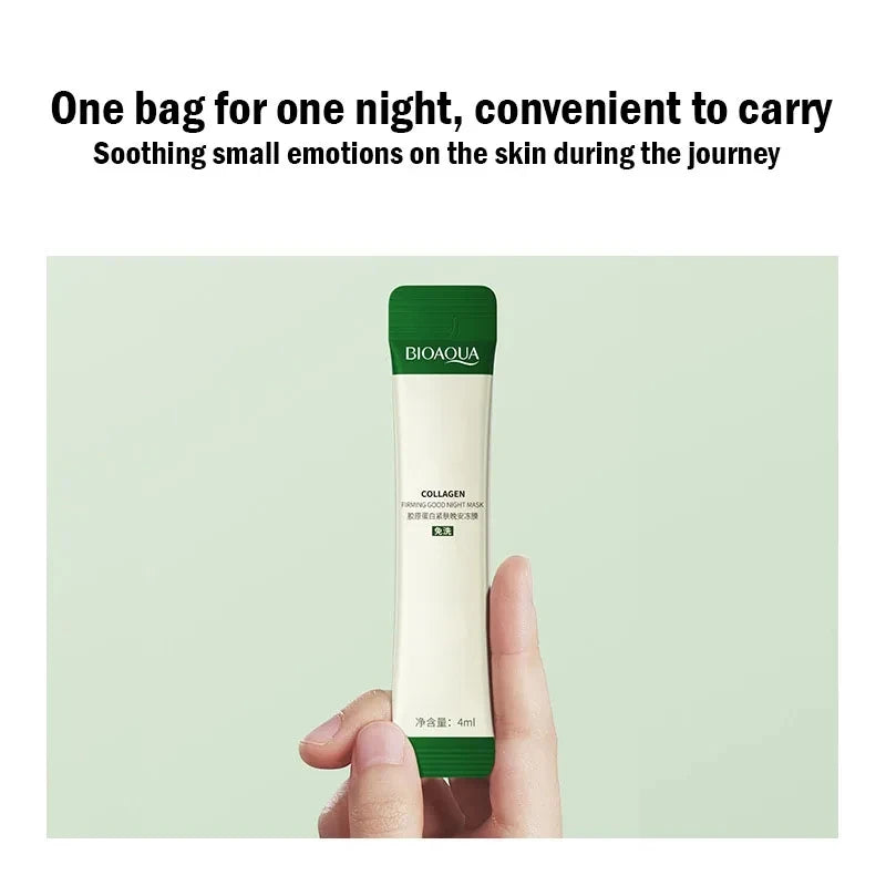 Glow While You Sleep: BIOAQUA Collagen Mask Pack (30pcs) — Korean Skincare Firming & Brightening