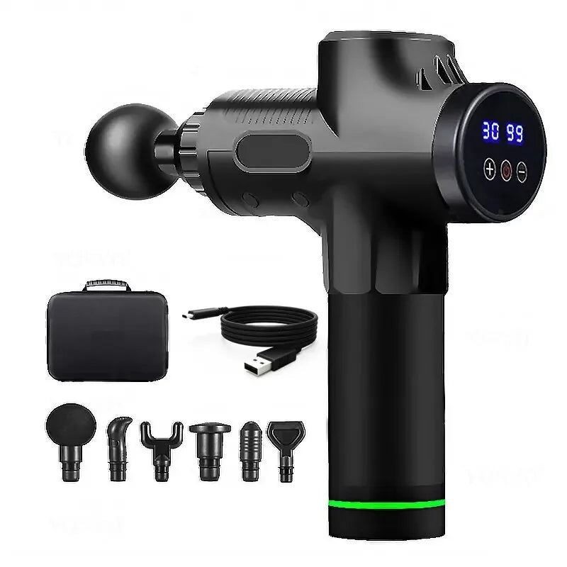 Feel Relief in 60 Seconds — Portable Deep Muscle Massage Gun for Full Body Recovery