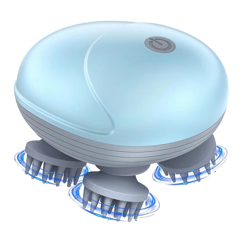 ZenPulse™ 4-in-1 Electric Massager: Deep Tissue Relief for Scalp, Body, & Pets
