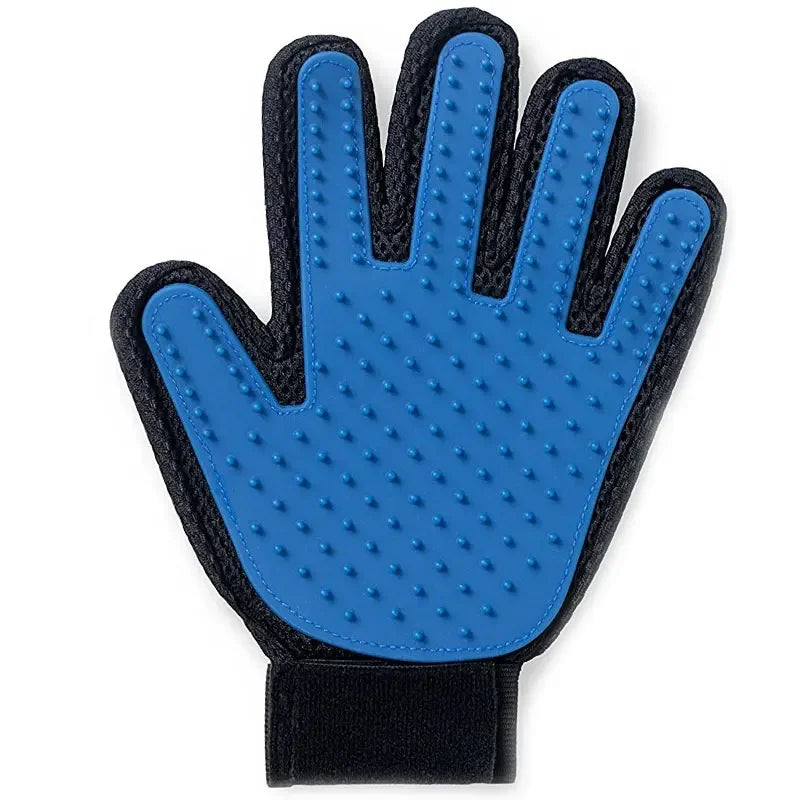 "Magic Touch 2-in-1 Pet Grooming & Bathing Gloves: Gentle Deshedding for Cats & Dogs"