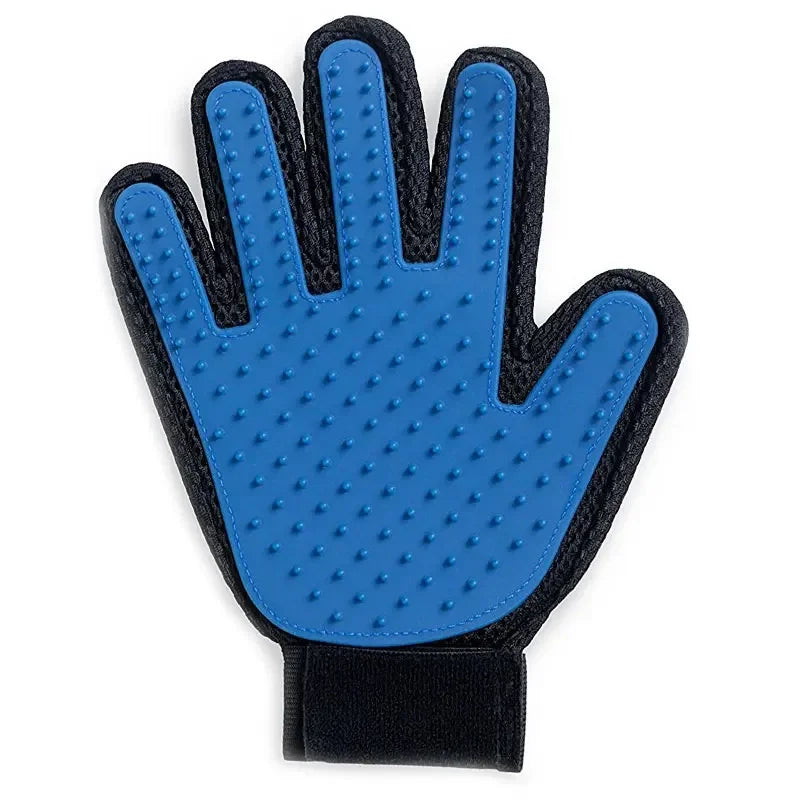 "Magic Touch 2-in-1 Pet Grooming & Bathing Gloves: Gentle Deshedding for Cats & Dogs"