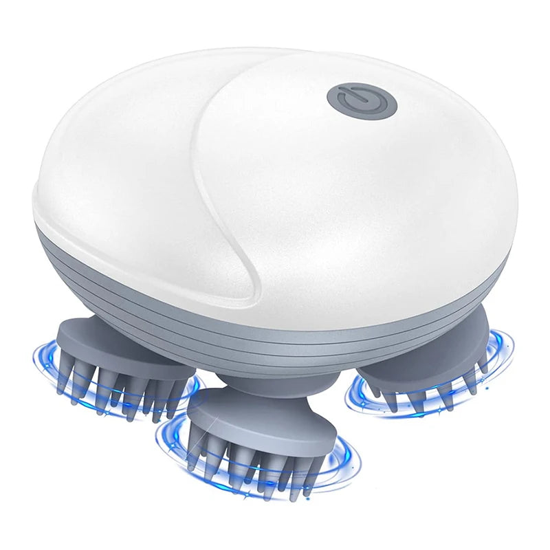 ZenPulse™ 4-in-1 Electric Massager: Deep Tissue Relief for Scalp, Body, & Pets