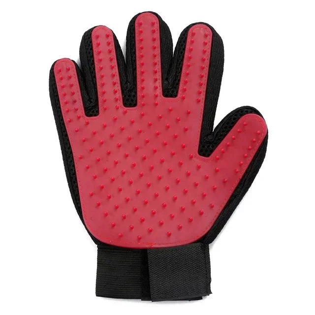 "Magic Touch 2-in-1 Pet Grooming & Bathing Gloves: Gentle Deshedding for Cats & Dogs"