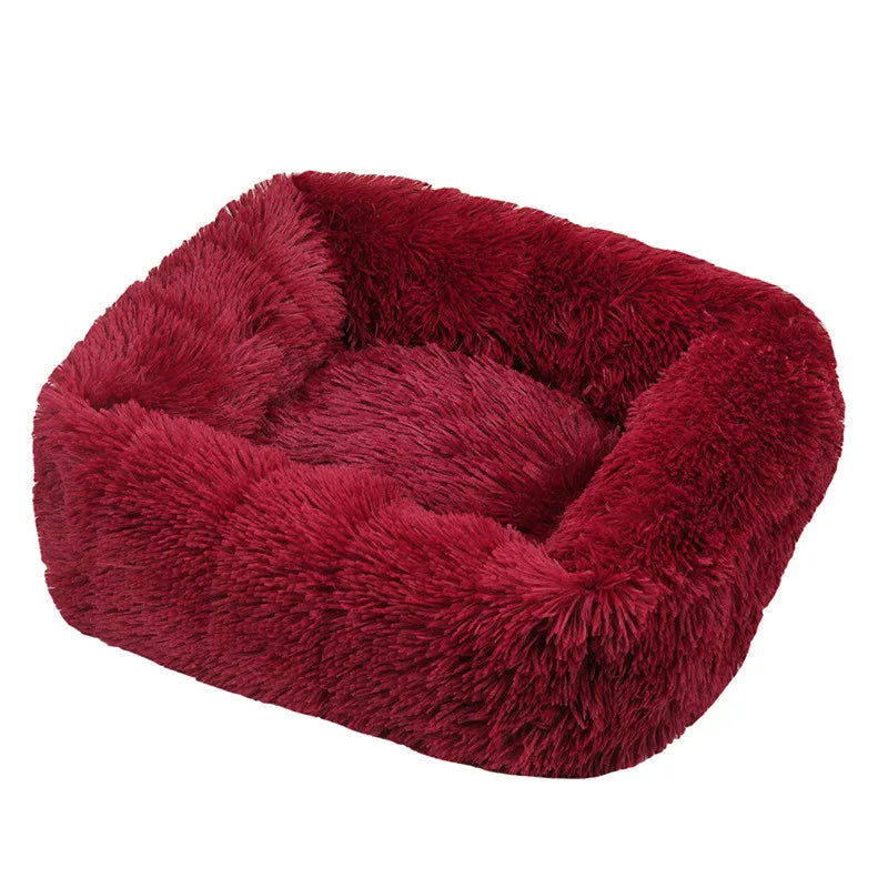 CloudNine Square Calming Dog Bed – Ultra-Soft Washable Plush